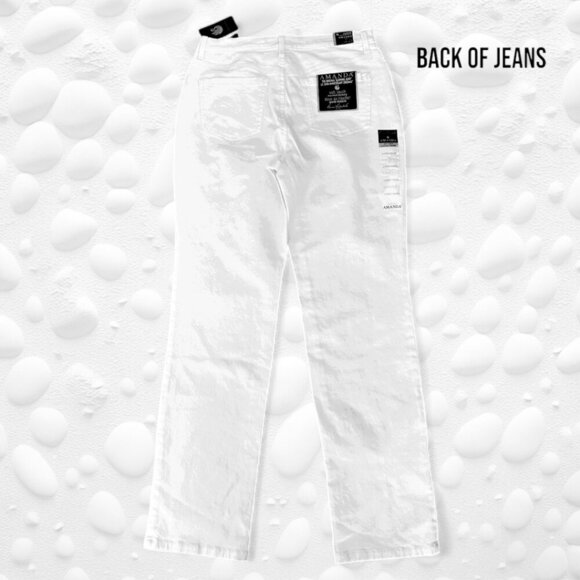 Gloria Vanderbilt NWT AMANDA Vintage White stretch slimming jeans Size: 8 - Picture 2 of 12